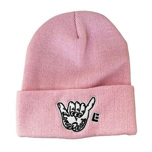 LB Swag Long Beach Pink Shaka Sign Beany New with tags Hang Loose